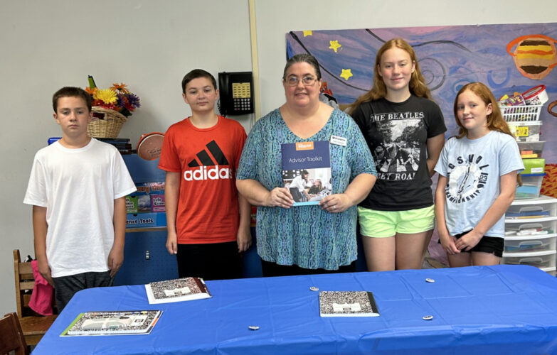 BENV Kiwanis Charters Ross Library Builders Club for middle school students